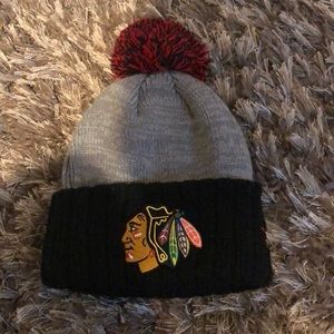 Blackhawks winter hat